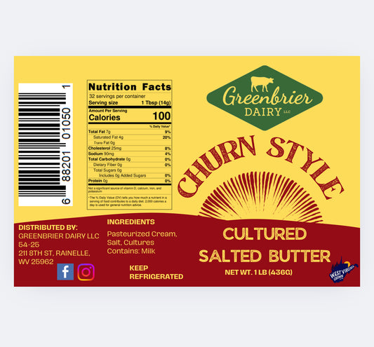 Salted Churn Style Butter